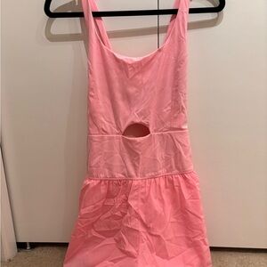 Pink athletic romper